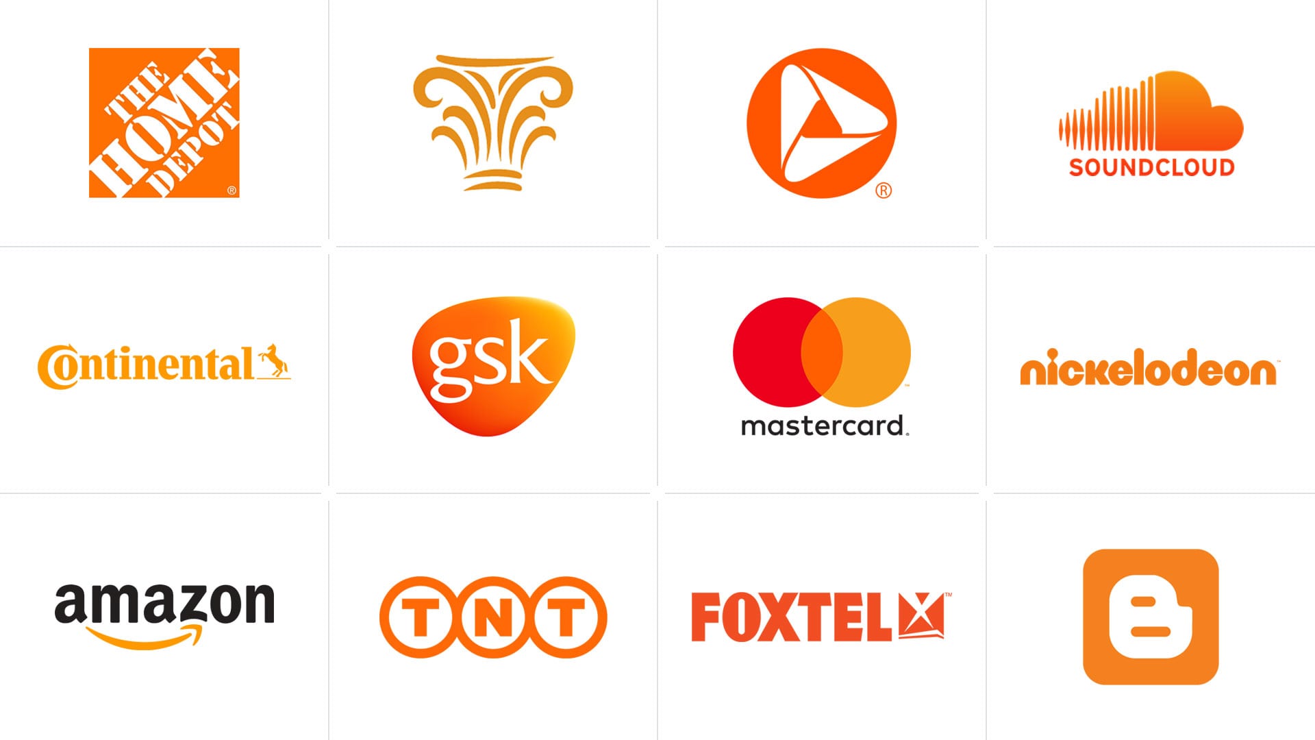 Orange Color Usage Examples in Popular Logos