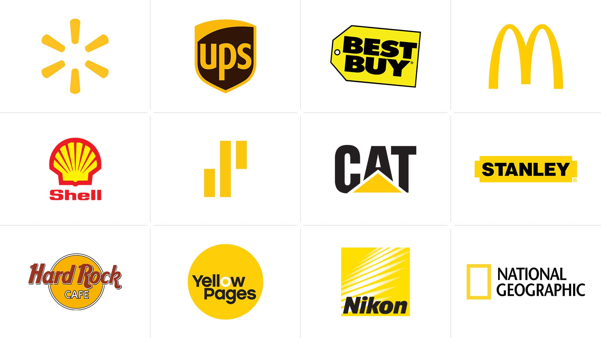 Yellow Color Usage Examples in Popular Logos